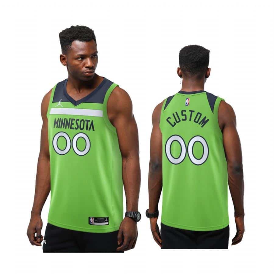 Custom Minnesota Timberwolves Statement Jersey
