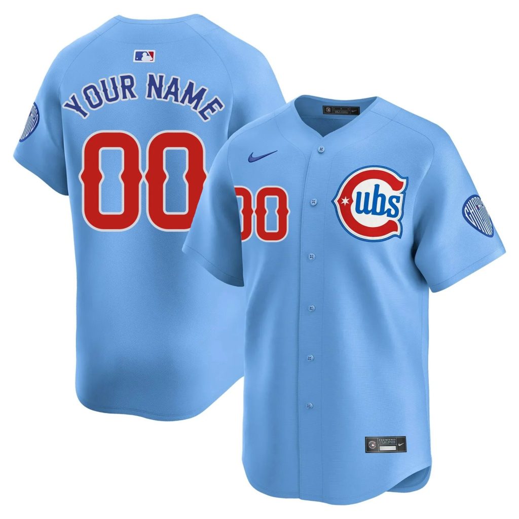 Custom Chicago Cubs City Connect Jersey