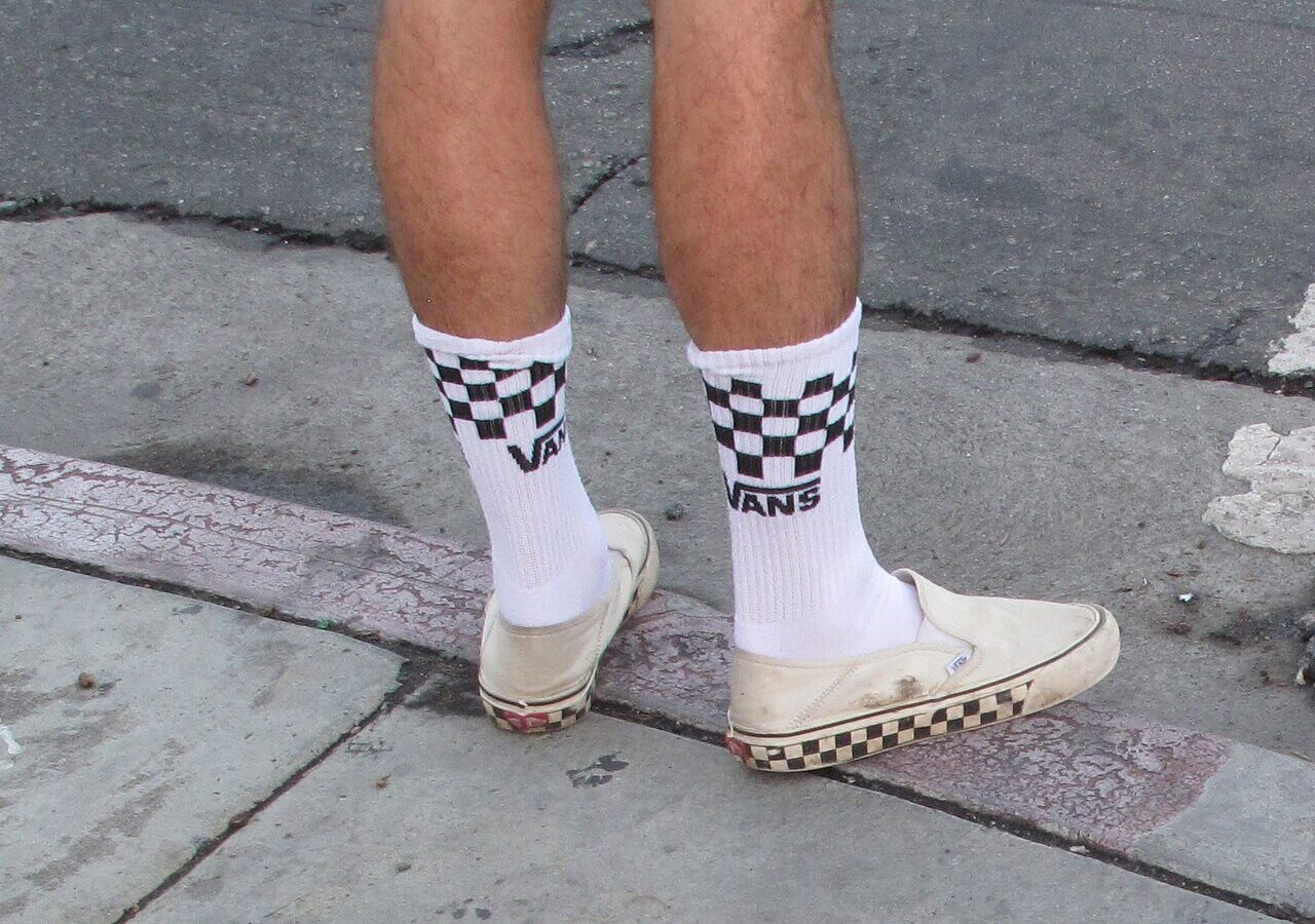 sneakers styled casually